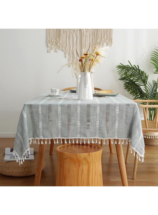 الأزرق جي دبليو مفرش المائدة على الطراز الأوروبي مقاوم للماء ومضاد للزيت - Image 1