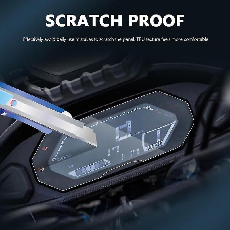 Screen Protection: 2 Durable TPU Sheets - Bubble-Free Installation UV Shield for Yamaha Tracer 700 Tracer 7 Devices - Image 4