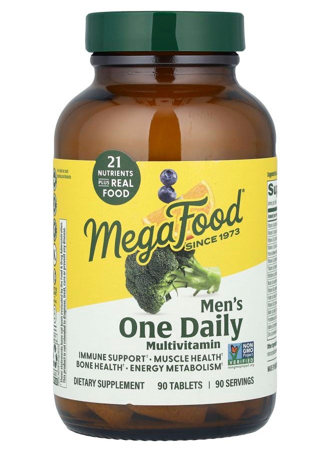 MegaFood Men's One Daily Multivitamin 90 Tablets 