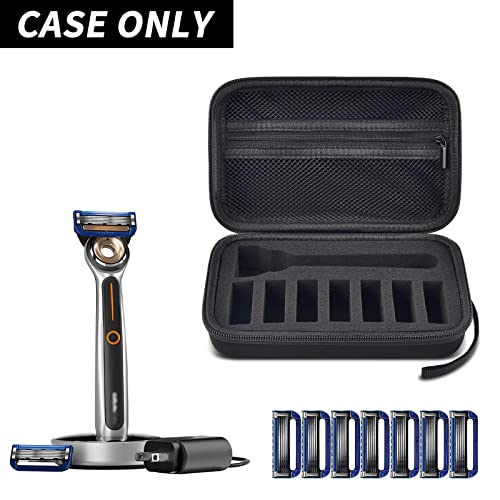 PAIYULE Travel Case Compatible with Gillette Heated Razor for Men Starter Shave Kit Storage Holder for Blade Refills Clipper Guards Charging Dock and AccessoriesBlackBox Only - Image 3
