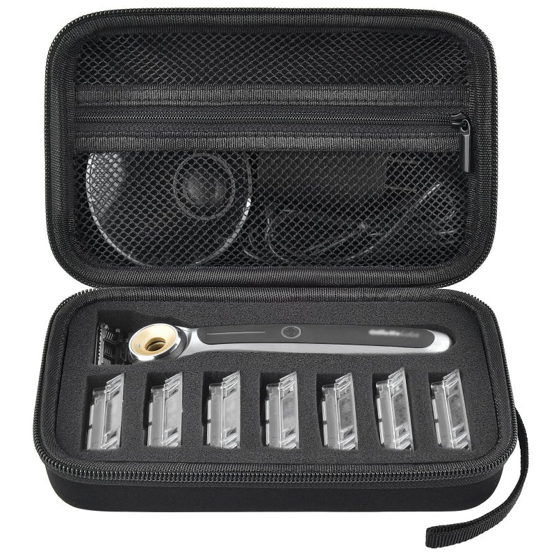 PAIYULE Travel Case Compatible with Gillette Heated Razor for Men Starter Shave Kit Storage Holder for Blade Refills Clipper Guards Charging Dock and AccessoriesBlackBox Only - Image 2