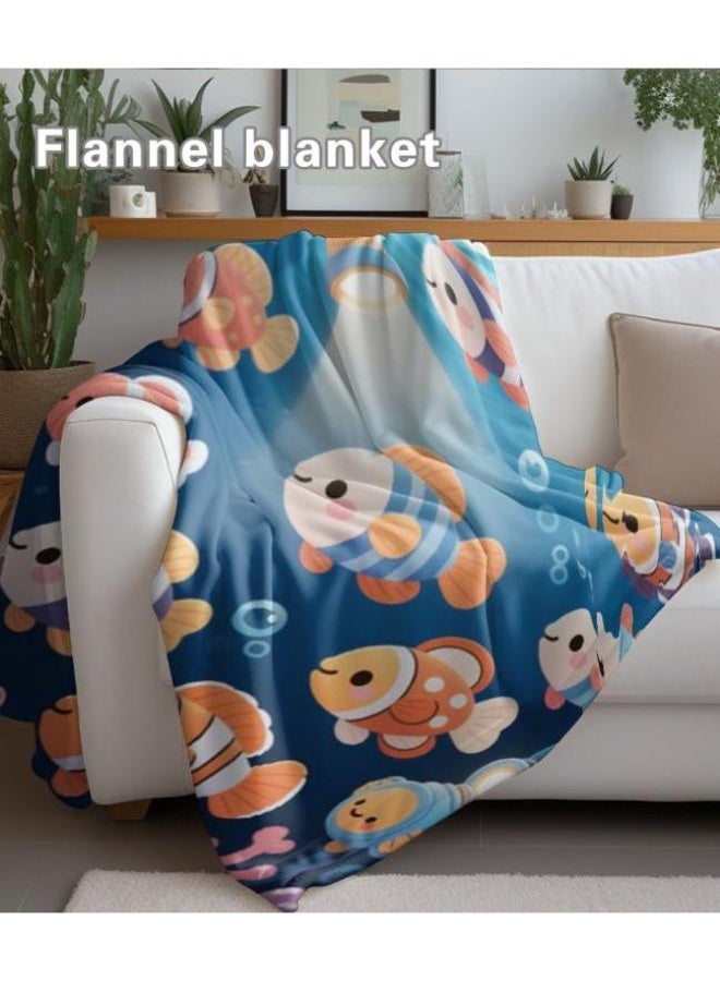 general Baby and children's cartoon flannel thin blanket (warm and comfortable, suitable for sleep, game use) 70cm*100cm - Image 4