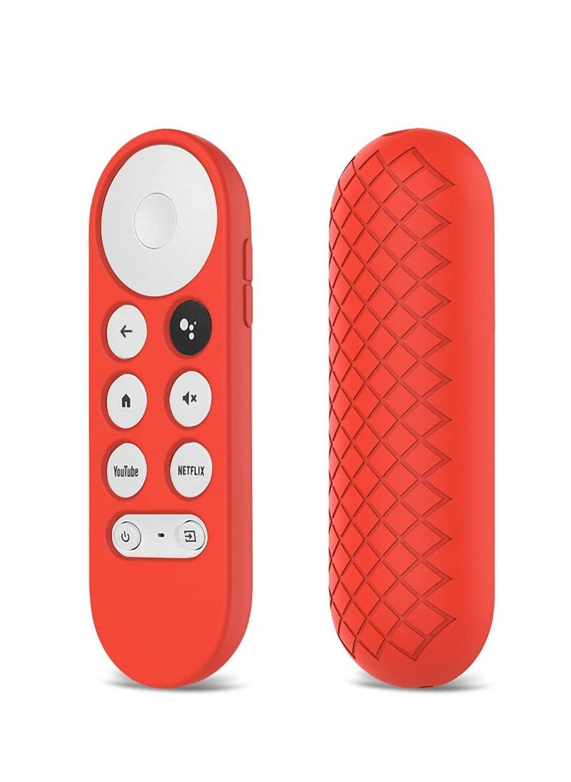 Generic Case for Google TV Chromecast 2020 Remote Control Case Smart Shockproof Cover Accessories (Red)  - Image 1