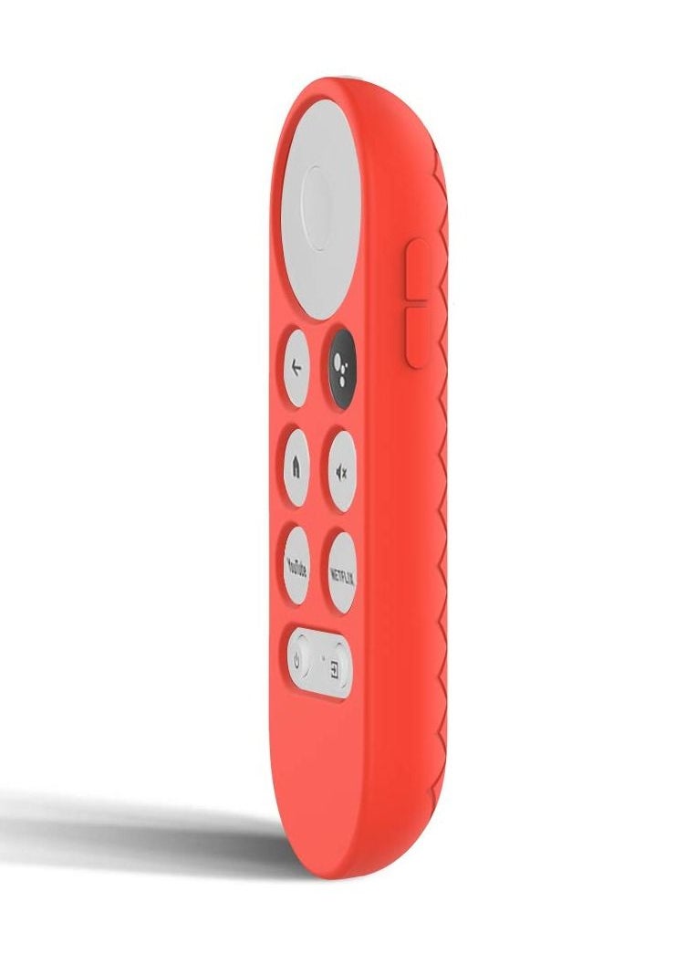 Generic Case for Google TV Chromecast 2020 Remote Control Case Smart Shockproof Cover Accessories (Red)  - Image 2