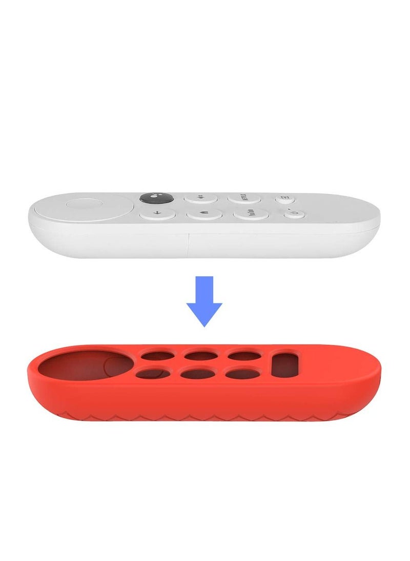 Generic Case for Google TV Chromecast 2020 Remote Control Case Smart Shockproof Cover Accessories (Red)  - Image 3
