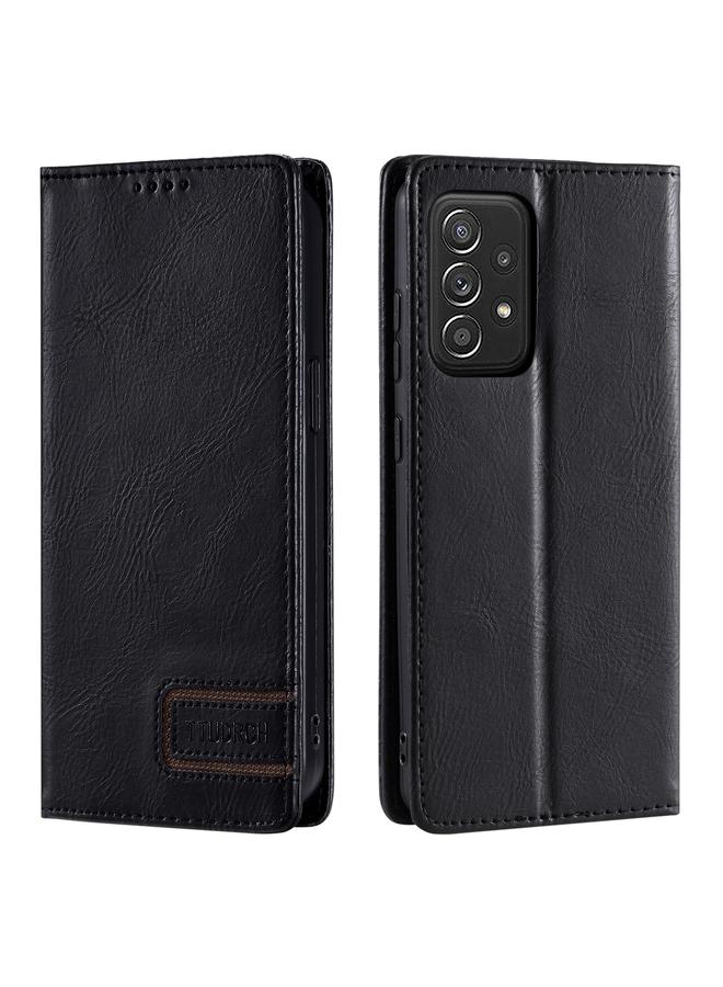 S-TOP Case For Samsung Galaxy A73 5G TTUDRCH RFID Retro Texture Magnetic Leather Phone Case - Image 1