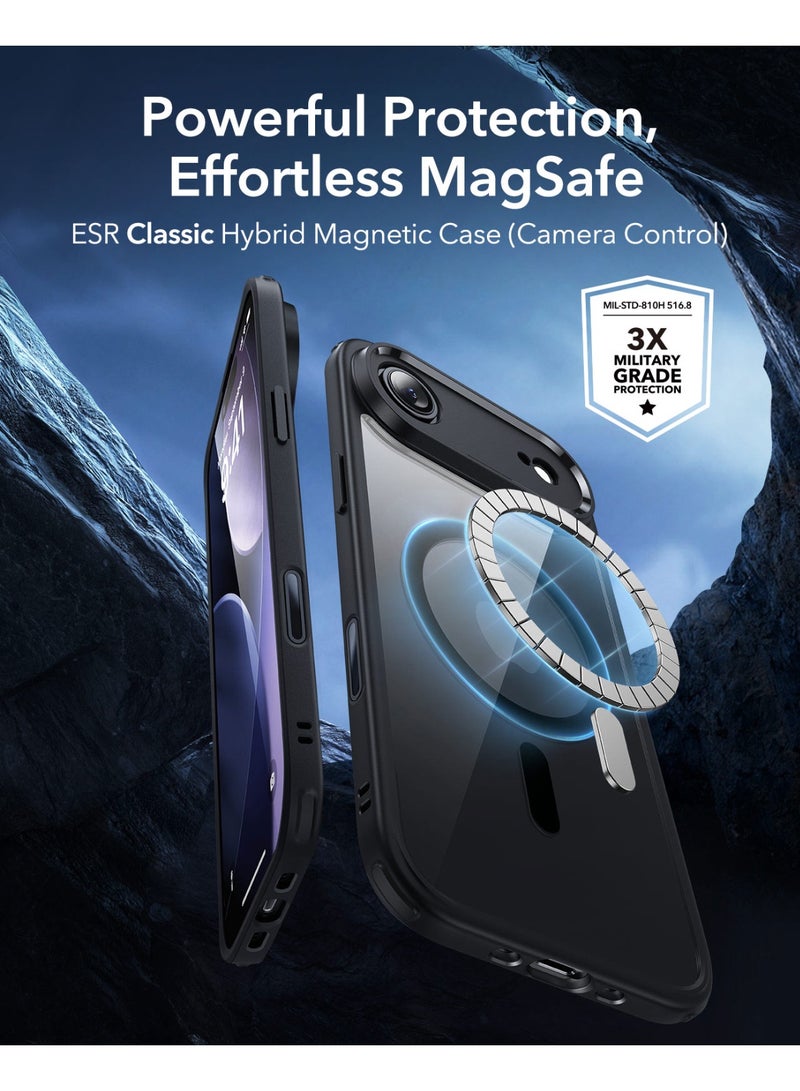 ESR for iPhone Air Case, Camera Control, Compatible with MagSafe, Shockproof Military-Grade Protection, Magnetic Phone Case for iPhone 17 Air Case black - Image 2