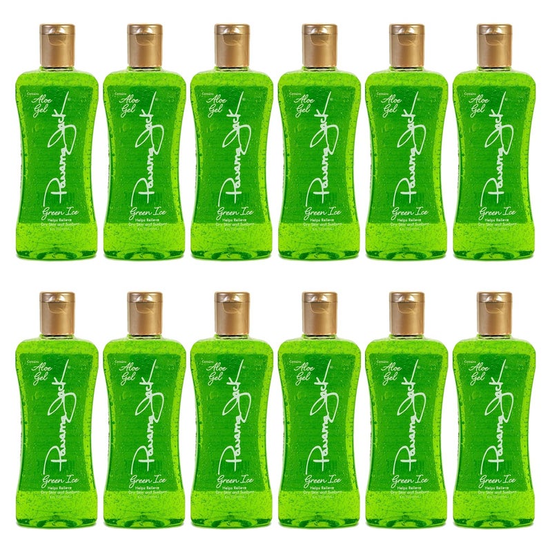 panama jack Panama Jack Green Ice Gel  Aloe Vera After Sun Formula Contains No Alcohol Helps Preserve Tan Relieves  Moisturizes Dry Skin  Sunburn 8 FL OZ 