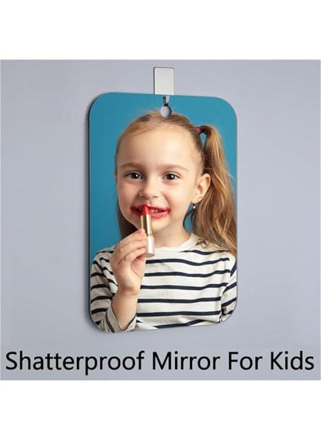 MIXDE Larger Shower Mirror Fogless for Shaving Mirror for Shower,20x25CM Than Original,Unbreakable Deluxe Plexiglass Makeup Mirror,Largest Bathroom Wall Hanging,Handheld Camping  - Image 5