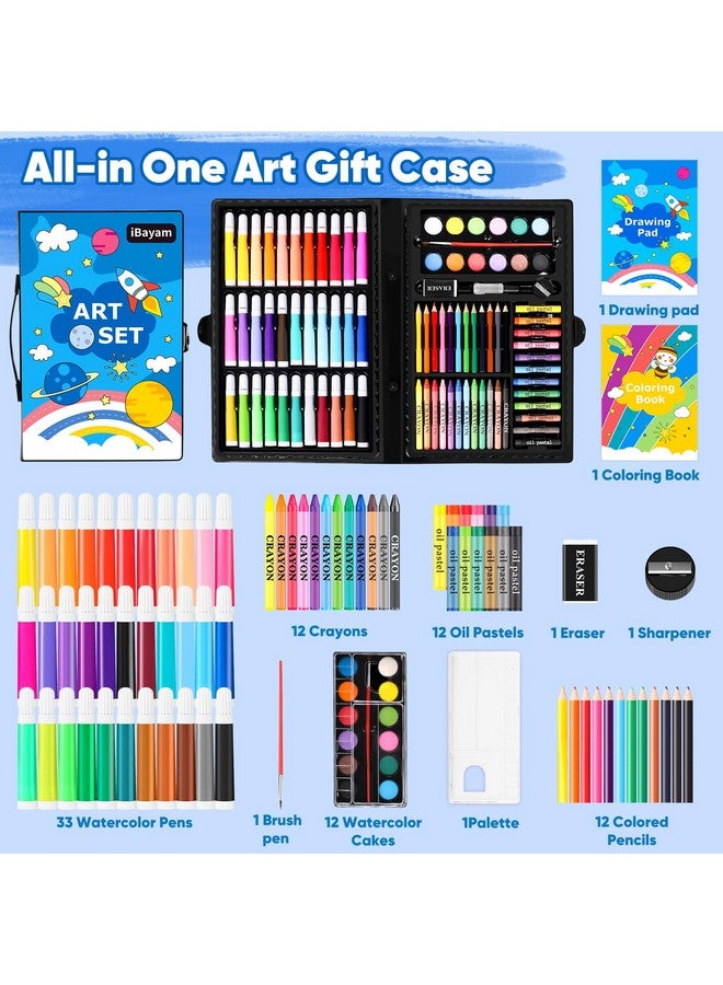 iBayam Art Supplies 149Pack Drawing Kit Painting Art Set Art Kits Gifts Box Arts And Crafts For Kids Girls Boys With Coloring Book Crayons Pastels Pencils Watercolor Pens & Cakes - Image 2