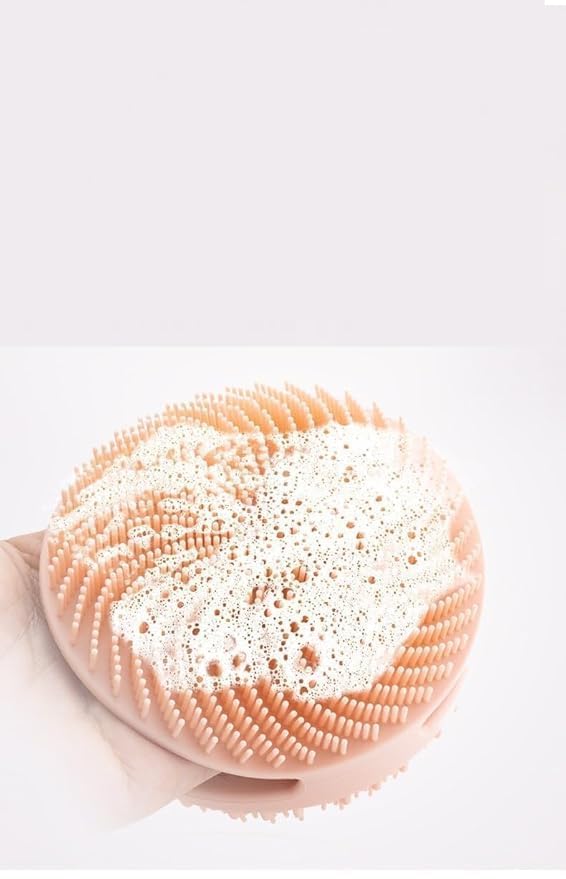 ARUP Double Side Silicone Bath Brush double-sided cyclone bath brush silicone bath brush bath towel artifact double-sided soft silicone bath brush(Multicolor) (Pack of 1) - Image 4