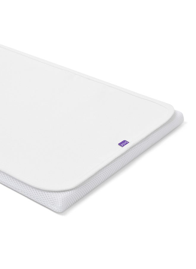 Snuz - Pod4 مقاوم للماء بنسبة 100% مع واقي مرتبة من القطن الماص للرطوبة - أبيض - Image 1