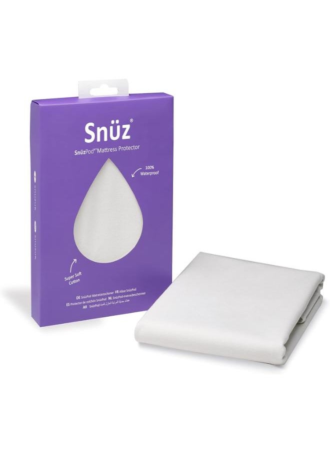 Snuz - Pod4 مقاوم للماء بنسبة 100% مع واقي مرتبة من القطن الماص للرطوبة - أبيض - Image 1