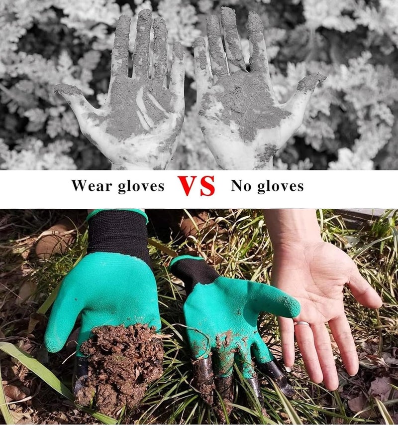 ToolHouse 1 Pair Garden Gloves with Claws, Breathable & Waterproof Garden Gloves with Claws, Quick and Easy Digging Without Tools, Safe Gardening Work Gloves for Women & Men - Image 2