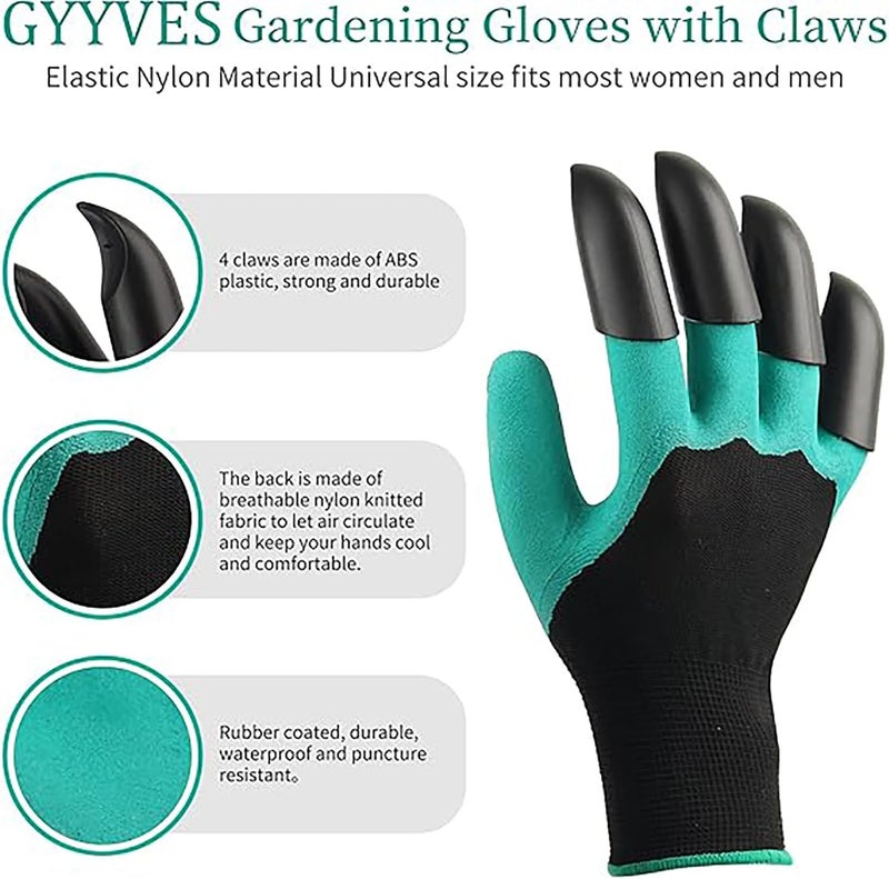 ToolHouse 1 Pair Garden Gloves with Claws, Breathable & Waterproof Garden Gloves with Claws, Quick and Easy Digging Without Tools, Safe Gardening Work Gloves for Women & Men - Image 3
