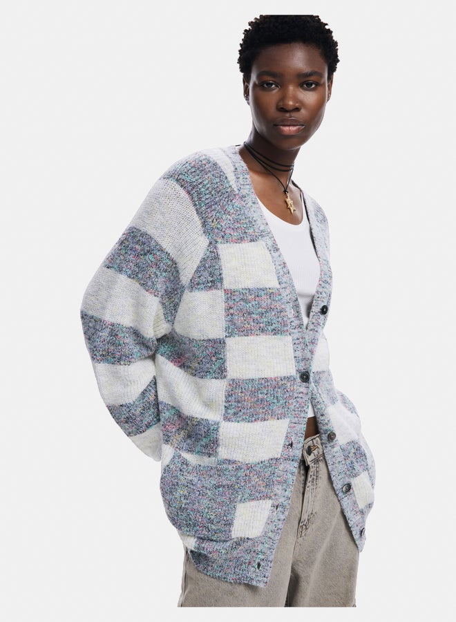 DESIGUAL Combined knit cardigan - Image 5