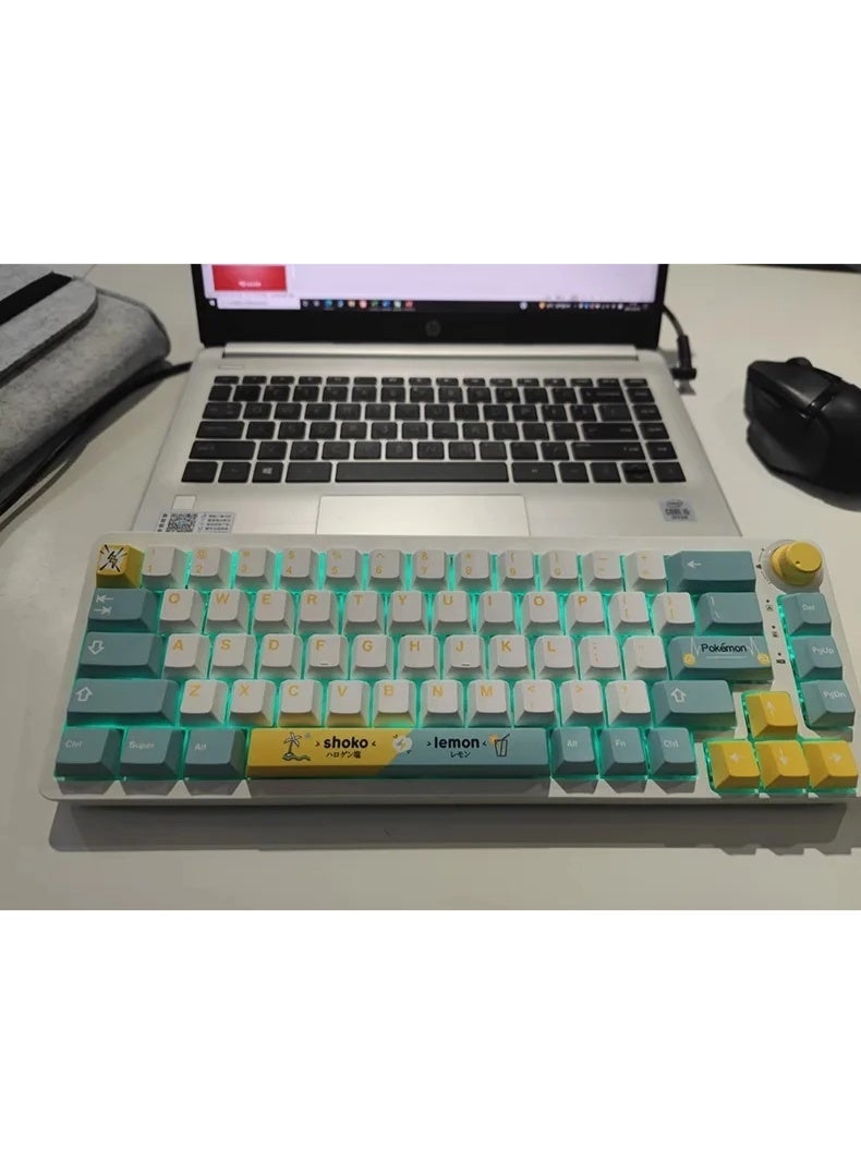 Captor KT68 RGB Gaming Mechanical Keyboard - HotSwappable Sea Salt Switch Linear - PBT Keycaps - Volume Knob - Image 4