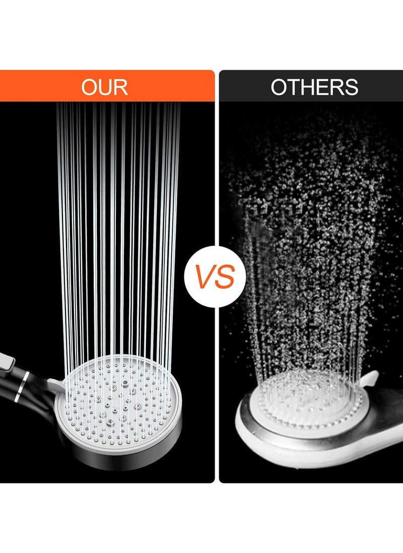 JUFU JUFU Filtered Shower Head with Handheld - High Pressure ShowerHead with Filters for Hard Water - Reduces Dry Itchy Skin, Easy Instal, 5 Modes, Water Saving, Durable, Detachable anti blocking  - Image 3