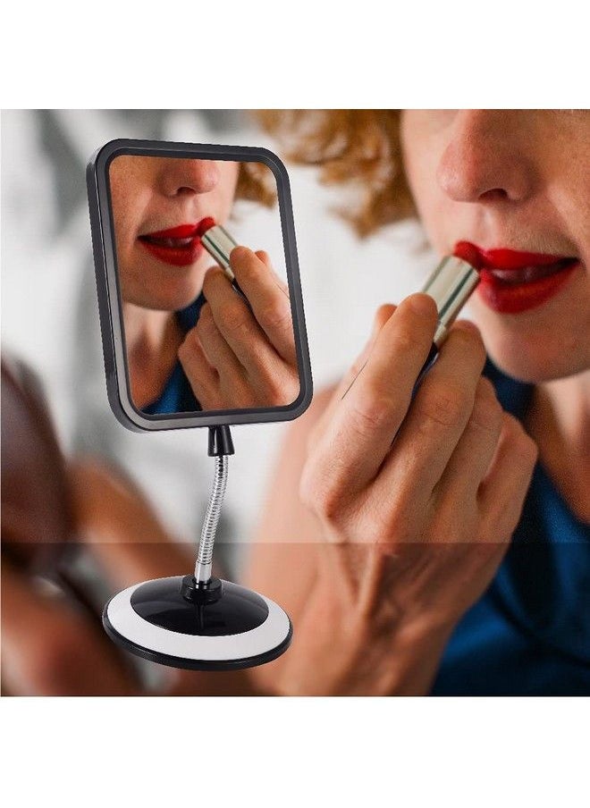 LOTIKO Adjustable Flexible Gooseneck Makeup Mirrordouble Sided Mirror， Folding Portable Desk Vanity Mirror Square(Black)  - Image 5