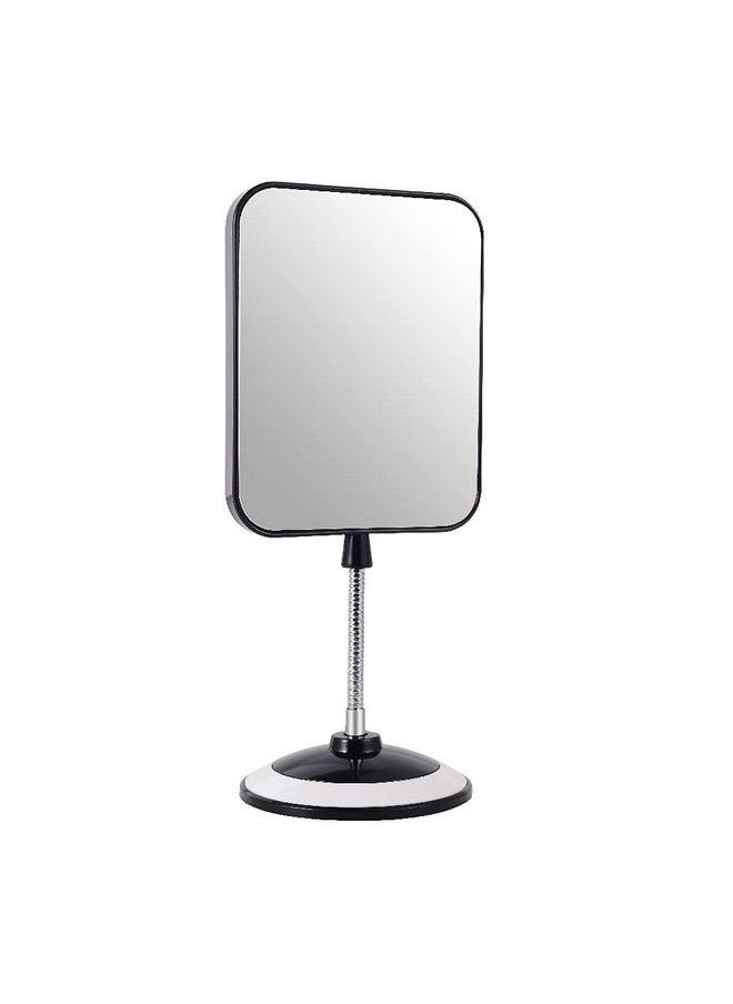 LOTIKO Adjustable Flexible Gooseneck Makeup Mirrordouble Sided Mirror， Folding Portable Desk Vanity Mirror Square(Black)  - Image 2