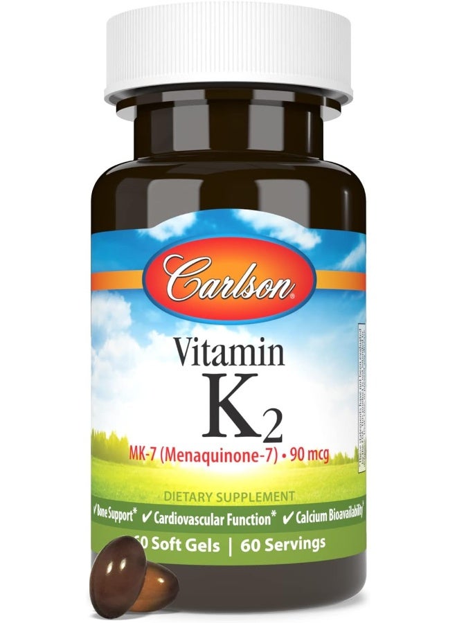 Carlson كبسولات فيتامين K2 لدعم العظام - Image 5