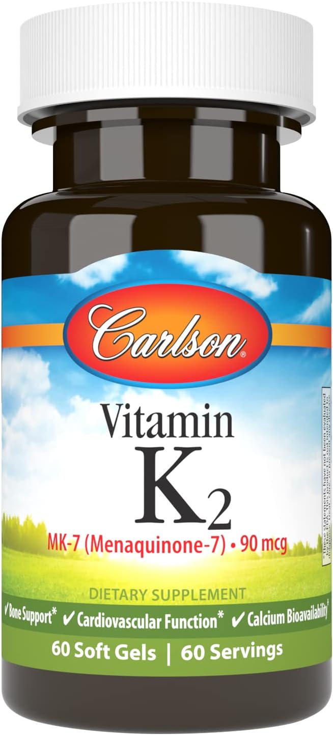 Carlson كبسولات فيتامين K2 لدعم العظام - Image 1