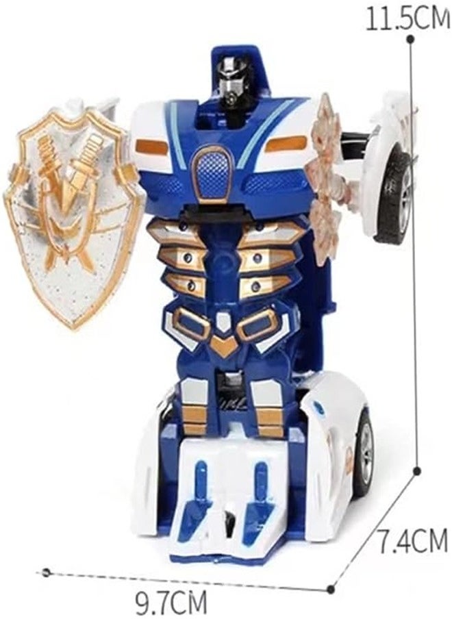 Goolsky Goolsky Transforming Robot Police Car with Light, Smart Robot Police Cars for Kids , Race Car to Robot Toy Transforming Toys for Boys,  - Image 2