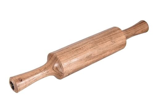 PTR Wooden Roti Roller Chakla Rolling Pin BoardRoti MakerPhulka Maker Chapati Maker ChaklaPolpatRoti RollerChaklaBelanRolling Pin Set for Home Kitchen Brown Size 9 Inch - Image 3