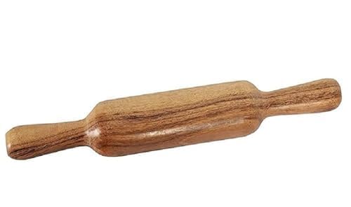 PTR Wooden Roti Roller Chakla Rolling Pin BoardRoti MakerPhulka Maker Chapati Maker ChaklaPolpatRoti RollerChaklaBelanRolling Pin Set for Home Kitchen Brown Size 9 Inch - Image 5