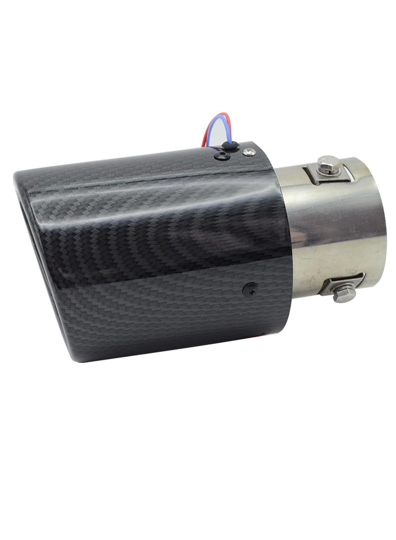 Generic carbon fiber exhust tip wih red LED one year warranty  - Image 1