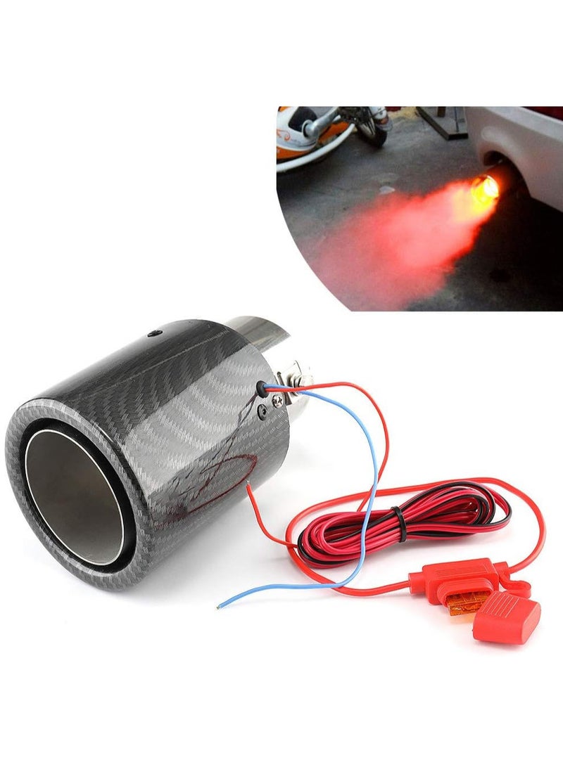 Generic carbon fiber exhust tip wih red LED one year warranty  - Image 4