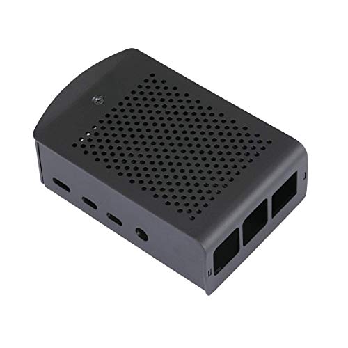 REES52 Raspberry Pi 4 Model B Aluminum Case RPI 4 Metal Shell Black Box Enclosure for RPI 4B Only (Black) - Image 4