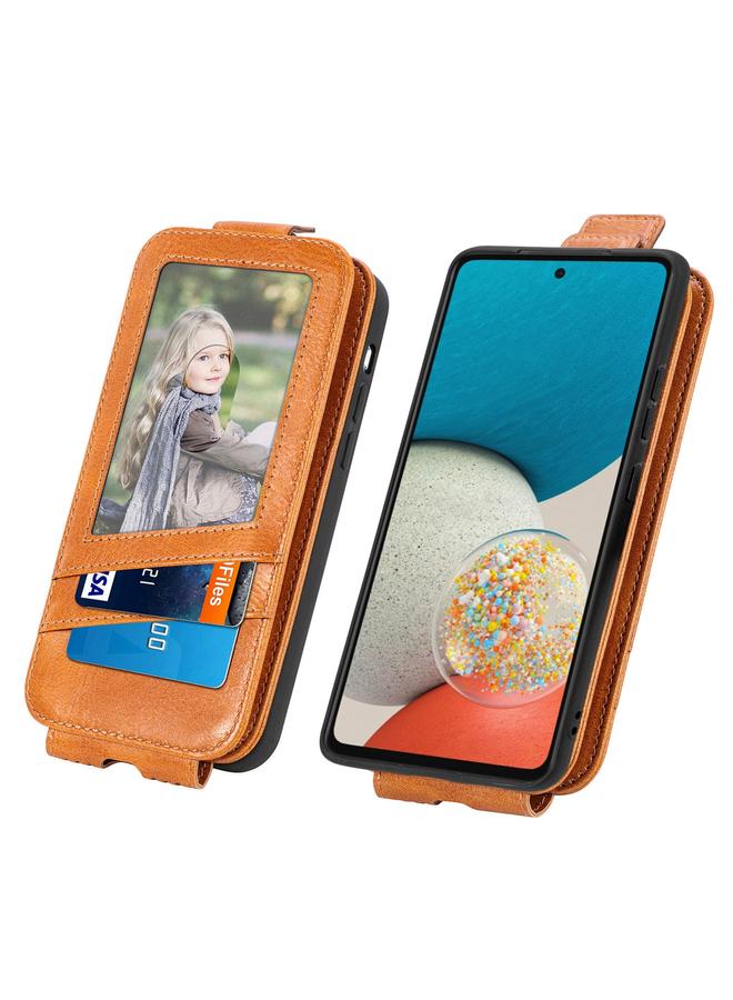 S-TOP Case For Samsung Galaxy A73 5G Zipper Wallet Vertical Flip Leather Phone Case - Image 4