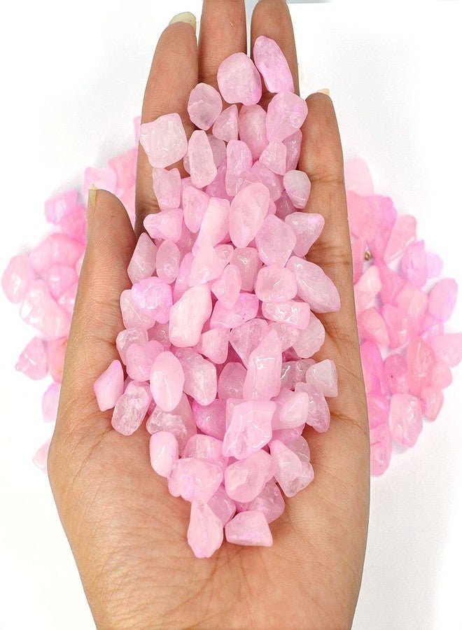 Reiki Crystal Products Natural Crystal Stone Crystal Stone Chips, Standard, Pink - Image 2