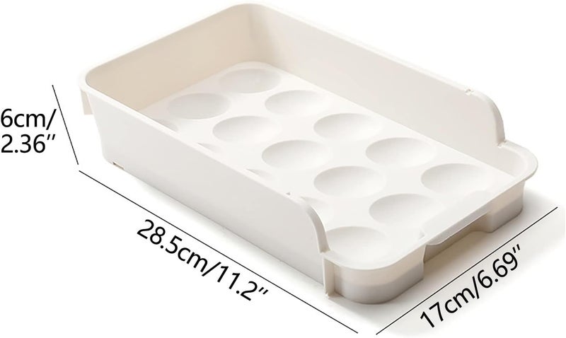 comfrt Egg Holder for Refrigerator, Refrigerator Egg Drawer, Refrigerator Storage Drawers for Eggs, Storage Containers Fit for Fridge - Image 5