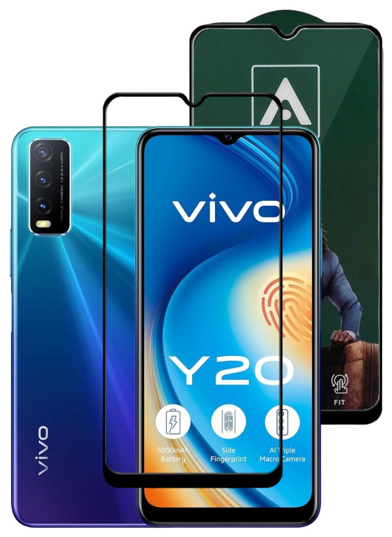 ACLIX Antistatic ESD Dustproof Premium Quality High Definition Tempered Glass Screen Protector Designed For vivo Y20 - Image 1