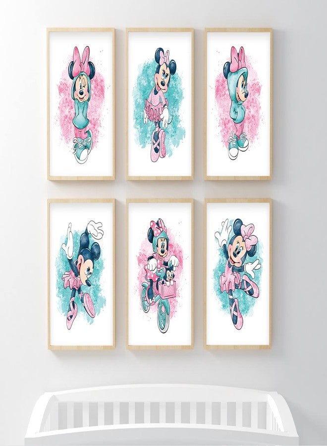 Nistio® Minnie Mouse Wall Prints, Minnie Mouse Wall Art for Girls, Minnie Mouse Wall Décor, Set of 9, 8x10 inches (Unframed) - Image 4