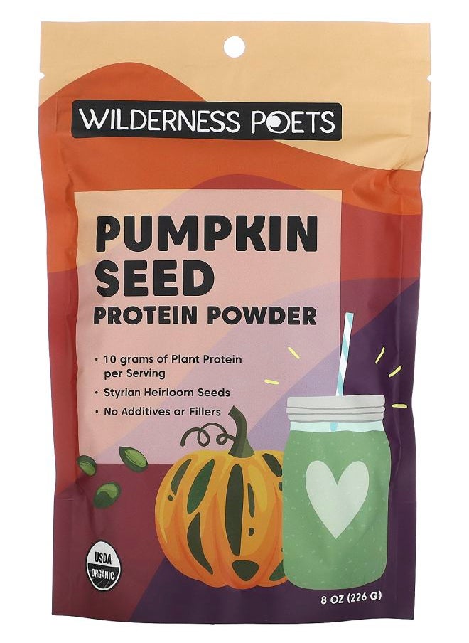 Wilderness Poets - Organic Pumpkin Seed Protein Powder 8 oz (226 g) - Image 1