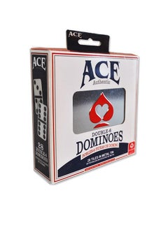 ACE Double Six Dominoes In Tin Case White  - Image 1