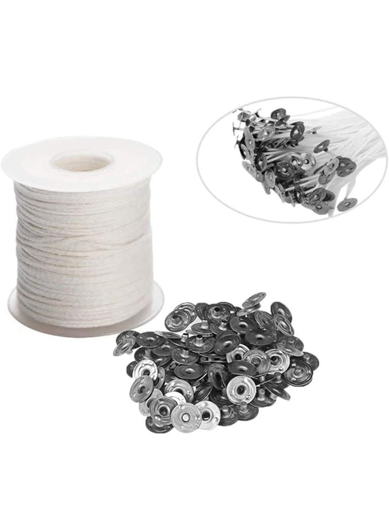 شمعة فتائل - فتيل شمع من القطن الطبيعي 200 قدم / لفة - Image 5