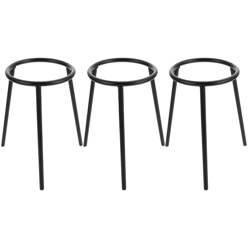 3 Pcs Iron Alcohol Burner Tripod Stand Laboratory Support Holder for Chemistry Science Education - Image 2