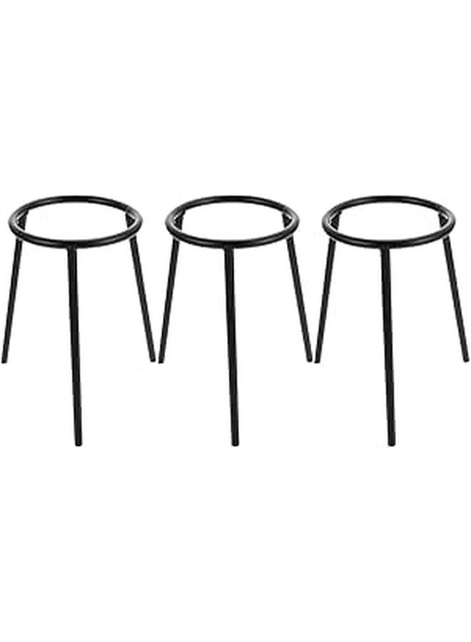 3 Pcs Iron Alcohol Burner Tripod Stand Laboratory Support Holder for Chemistry Science Education - Image 1