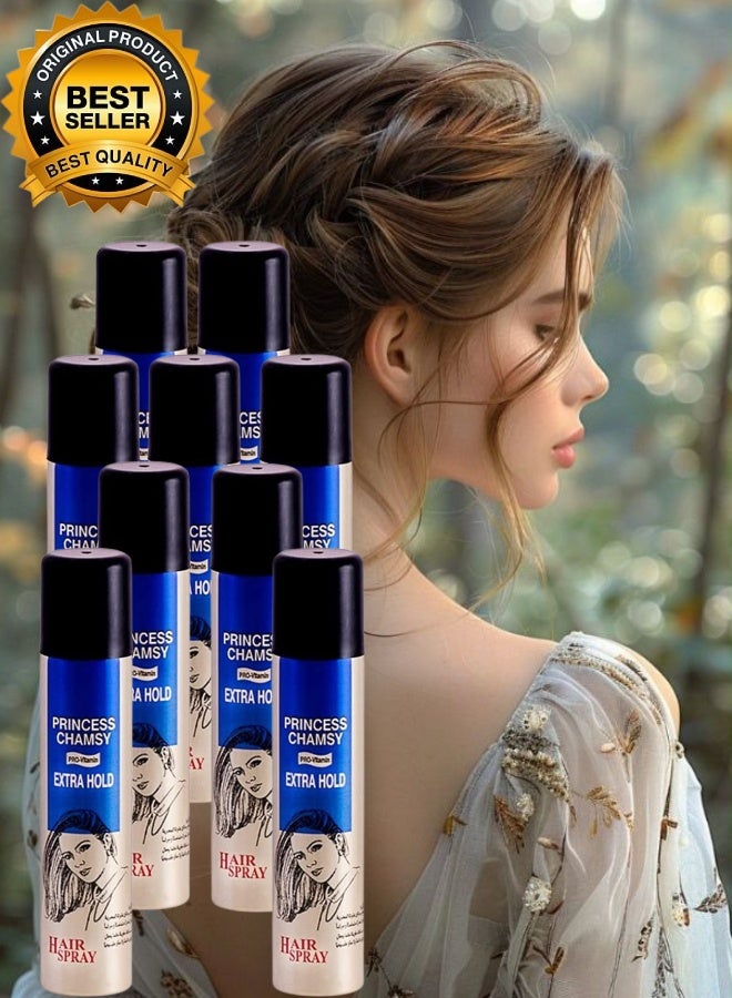 PRINCESS CHAMSY 9 Pieces Extra Hold Hair Spray 300ML - Image 1