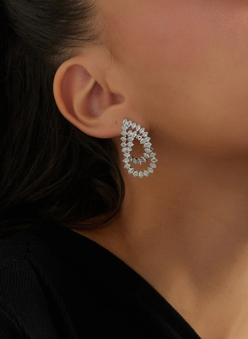 Diamonte Stud Earrings