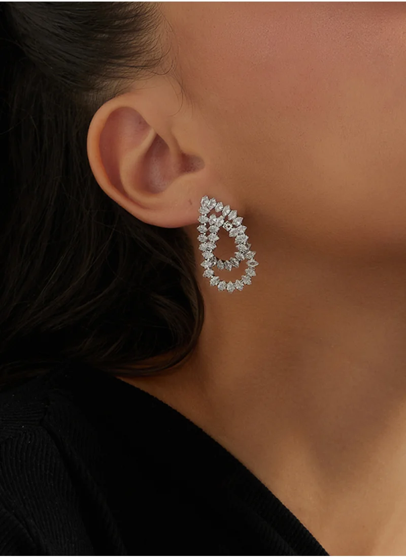 ايلا ليمتد اديشن Diamante Stud Earrings