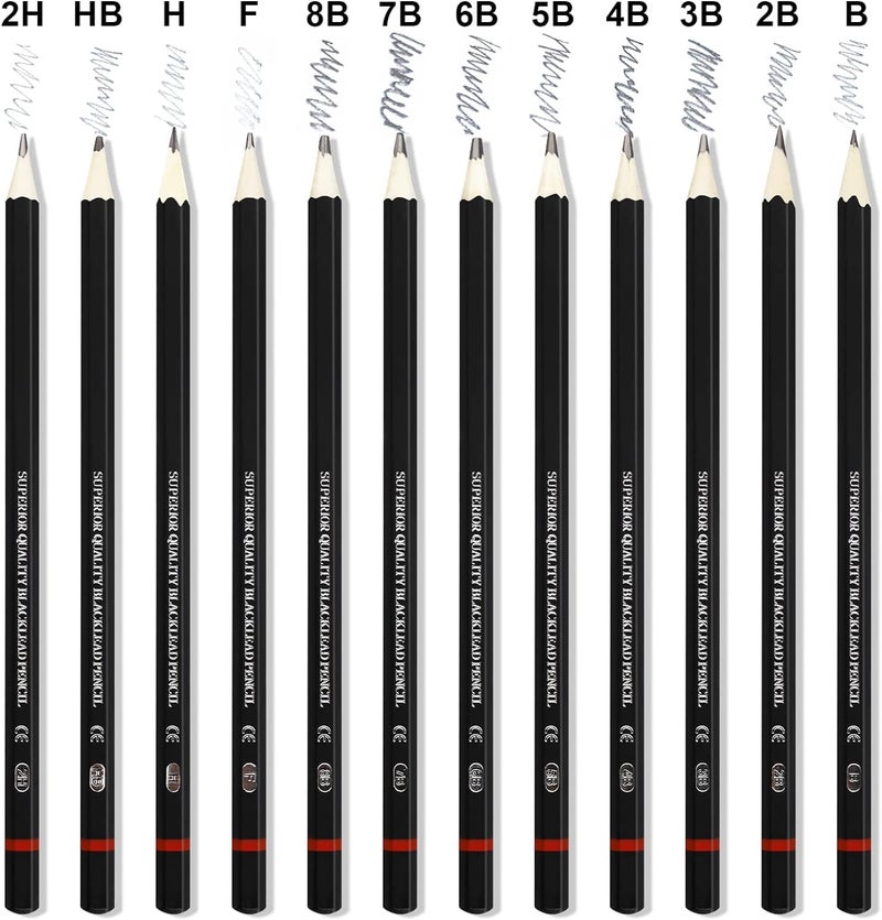 Corslet Sketch Pencils for Drawing, Drawing Pencils, Art Pencils, Graphite Pencils, Graphite Pencils for Art Drawing and Shading, Shading Pencils for Sketching - Image 2