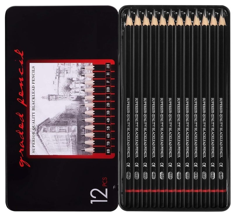 Corslet Sketch Pencils for Drawing, Drawing Pencils, Art Pencils, Graphite Pencils, Graphite Pencils for Art Drawing and Shading, Shading Pencils for Sketching - Image 1