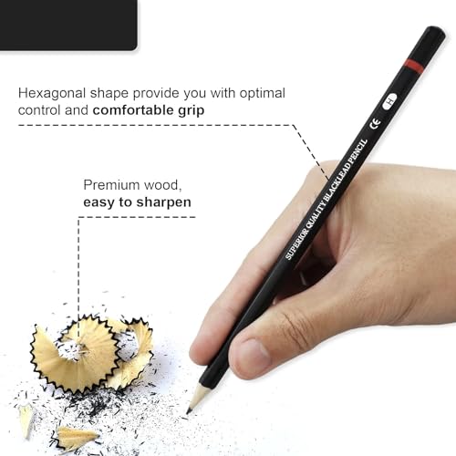 Corslet Sketch Pencils for Drawing, Drawing Pencils, Art Pencils, Graphite Pencils, Graphite Pencils for Art Drawing and Shading, Shading Pencils for Sketching - Image 4