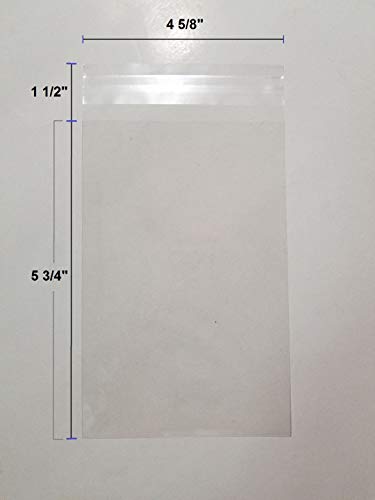 UNIQUEPACKING 100 Pcs 4 5/8 X 5 3/4 Clear A2+ Card Resealable Cello/Cellophane Bags (Fit One A2 Size Card w/Envelope) - Image 4