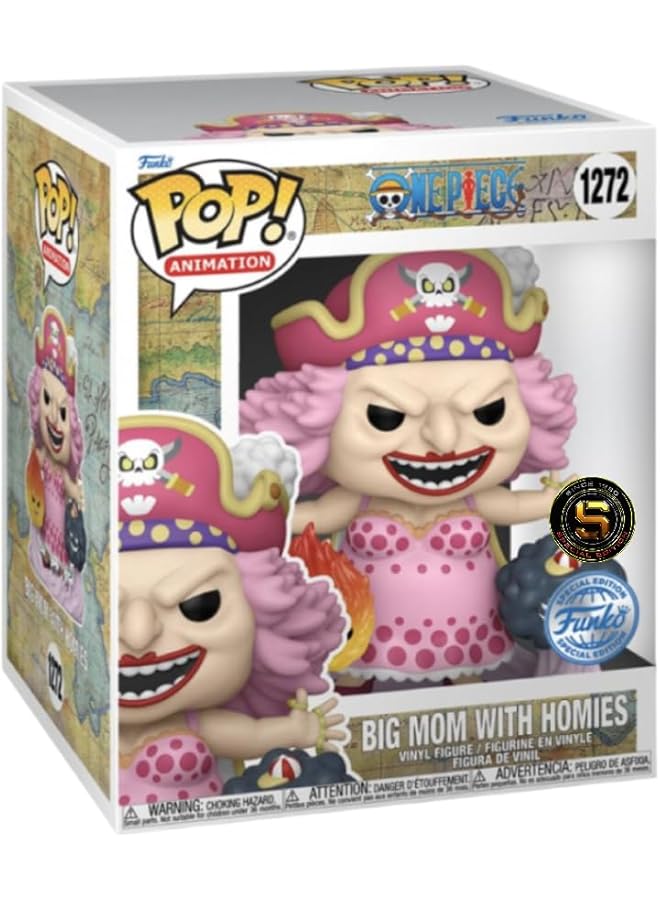 Funko Pop! Animation Super One Piece Big Mom W Homies Special Edition Multicolor Exclusive 1272  - Image 1